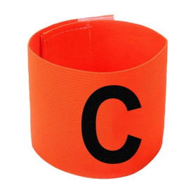 Капитанска едноцветна лента, оранжева width=