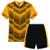 Детски екип за футбол, волейбол и хандбал - жълт с черно width=