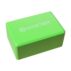 Йога блок MASTER, 10см, зелен width=