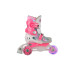 Ролери WORKER TriGo Skate LED със светещи колела, Розов width=