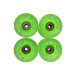 Резервни колела MASTER 60 x 45 мм, за пениборд/ лонгборд, светещи, зелени width=