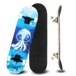 Скейтборд Bodyflex, от 8-слоен клен, 79x20см