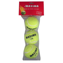 Топки за тенис на корт Maxima, 3 броя