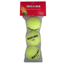 Топки за тенис на корт Maxima, 3 броя width=