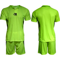 Екип за футбол, волейбол и хандбал - неоново зелен с черно