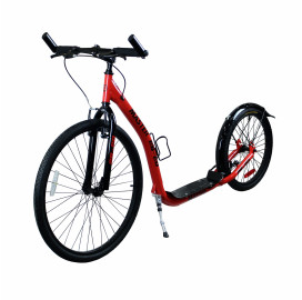 Тротинетка Скутер MASTER 26-20 , черно-червена width=