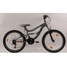 Велосипед Leader MTB No limite 24" Steel, 330 мм, сив width=