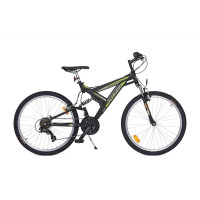 Велосипед Cross Nomad X3, 26", 460 мм, черно-зелен