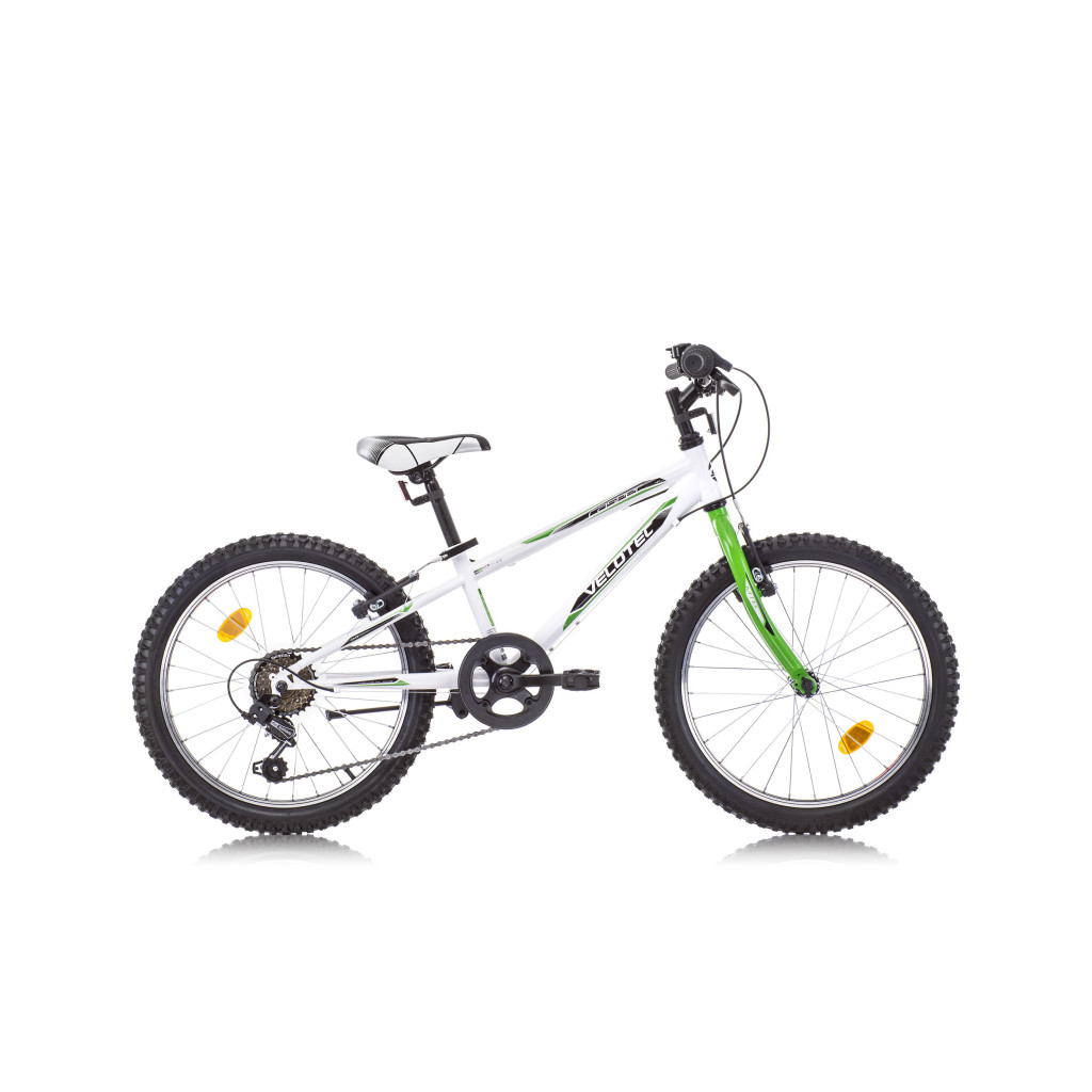 Детски велосипед Velotec Casper 20'', бяло-зелен