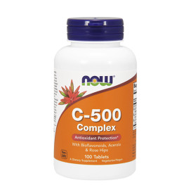 Витамин C-500 /Rose Hips/ NOW, 100 табл. width=