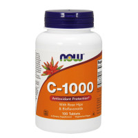 Витамин C-1000 with Rose Hips & Bioflavonoids NOW, 100 табл.