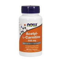 Фет бърнър NOW Acetyl L-Carnitine, 500мг., 100 капс.