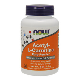Фет бърнър NOW Acetyl L-Carnitine Powder, 85гр. width=