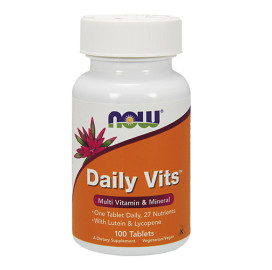 Мултивитамини и минерали NOW Daily Vits, 100 табл. width=