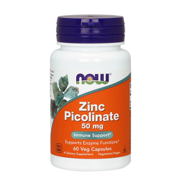 Цинк NOW, 50мг., 60 капс.