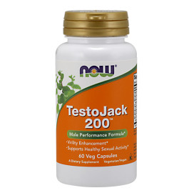 Витамини за мъже NOW TestoJack 200™, 60 капс. width=