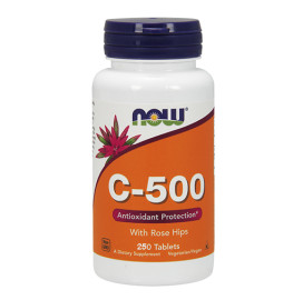 Витамин C-500 NOW /Rose Hips/, 250 табл. width=