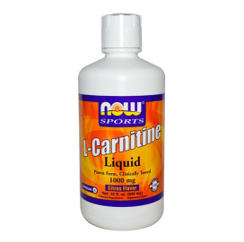 Фет бърнър NOW L-Carnitine Liquid 1000мг., 946мл. width=