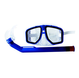 Комплект очила за гмуркане и шнорхел Z-RAY Blue Sea width=