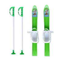 Детски ски + щеки MASTER, 60 см, зелени