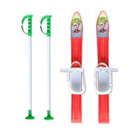 Детски ски + щеки MASTER, 60 см, червени width=