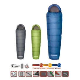 Спален чувал King Camp Breeze, син width=