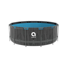 Басейн AVENLI Steel Super Black Wood 366 x 122 см