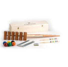 Крокет LUCIO LONDERO Professional в дървена кутия, за  6 играчи width=