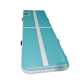 Постелка MASTER 300x100x10см, тюркоаз-бяла, надуваема width=