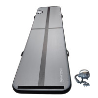 Постелка MASTER 400x100x10см, сиво-черна, надуваема