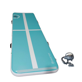 Постелка MASTER 400x100x10см, тюркоаз-бяла, надуваема width=