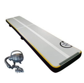 Постелка MASTER S-Pro 600x100x20cм, сиво-черна, надуваема width=