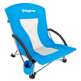 Стол за къмпинг KING CAMP Deluxe, сгъваем, син width=