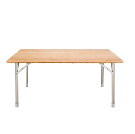 Маса KING CAMP Bamboo Color за къмпинг, 100 х 65 см, сгъваема width=