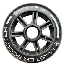 Резервни колела без лагери MASTER 100 мм, за тротинетка, черни