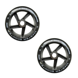 Резервни колела без лагери  MASTER 145 мм, за тротинетка, черни width=