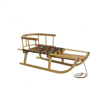 Дървена шейна Master 90 см, с облегалка 