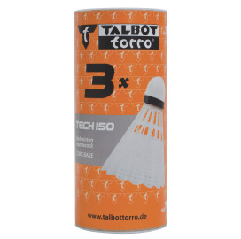 Перца за бадминтон TALBOT TORRO Tech 150, 3 бр, бели и жълти width=