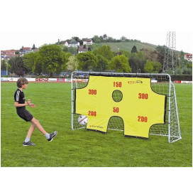 Футболна врата SPARTAN 290 x 165 x 90 см, с тренировъчни отвори width=