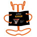Уред за връщане на баскетболна топка SPALDING Orange width=