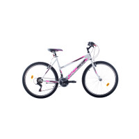 Велосипед Bikesport ADVENTURE LADY 26'', 480мм, бяло-розов