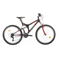 Велосипед Bikesport PARALLAX 26'', 483мм , черно-червен
