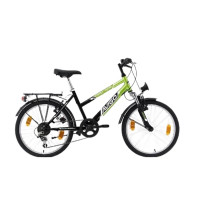 Велосипед Bikesport AVIGO PARK' N RIDE GIRL 20", черно-зелено