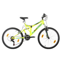 Велосипед Bikesport PARALAX 24'', 381мм, електриково зелен
