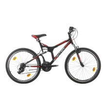 Велосипед INTERBIKE PARALAX 26", 480 мм, черен