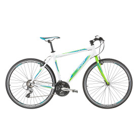 Велосипед Bikesport TEMPO RACE 28", 520 мм, бяло-зелен width=