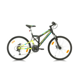 Велосипед Bikesport PARALLAX 24'', 390 мм, черно-зелен width=