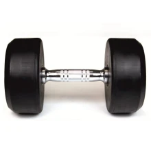 Дъмбели Sportmax 2х27,5 кг, гумирани, профи