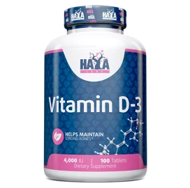 Витамин D3 HAYA LABS  4000 IU, 100 Tabs width=