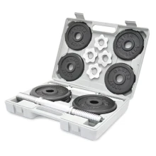 Комплект дъмбели в куфар MASTER 2 x 10 кг